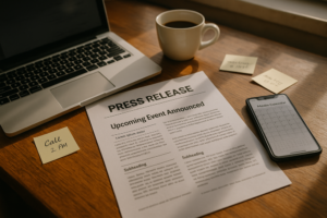 How to write a press release about an event